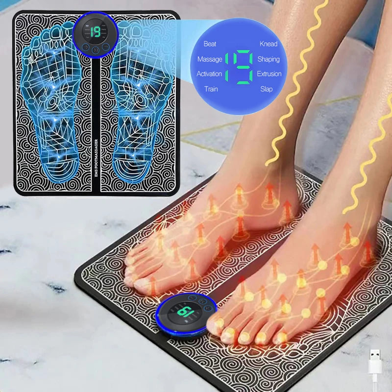 Tapete Massageador Elétrico RelaxPulse Pro™