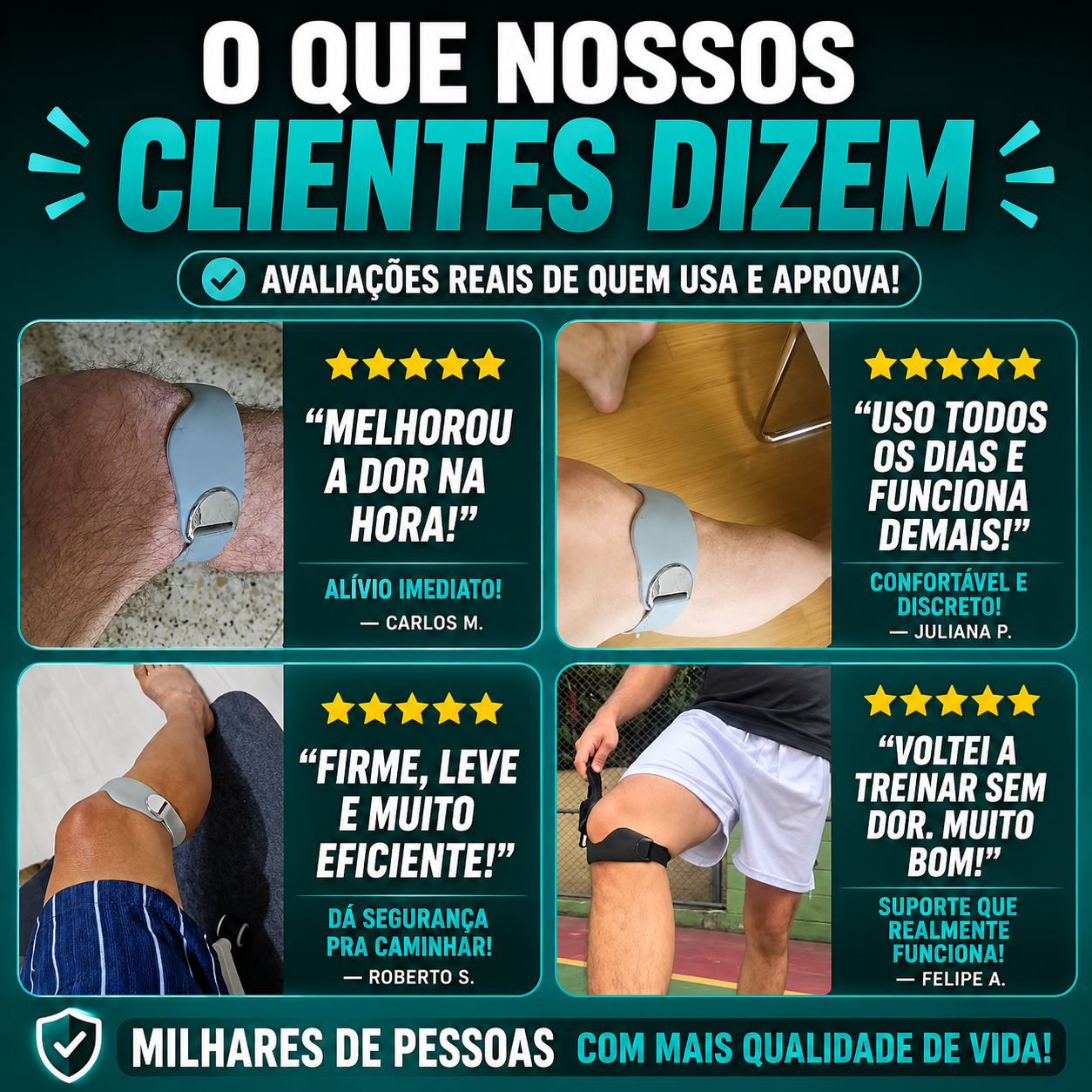 Joelheira Silicone Pro