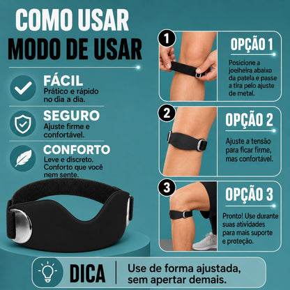 Joelheira Silicone Pro