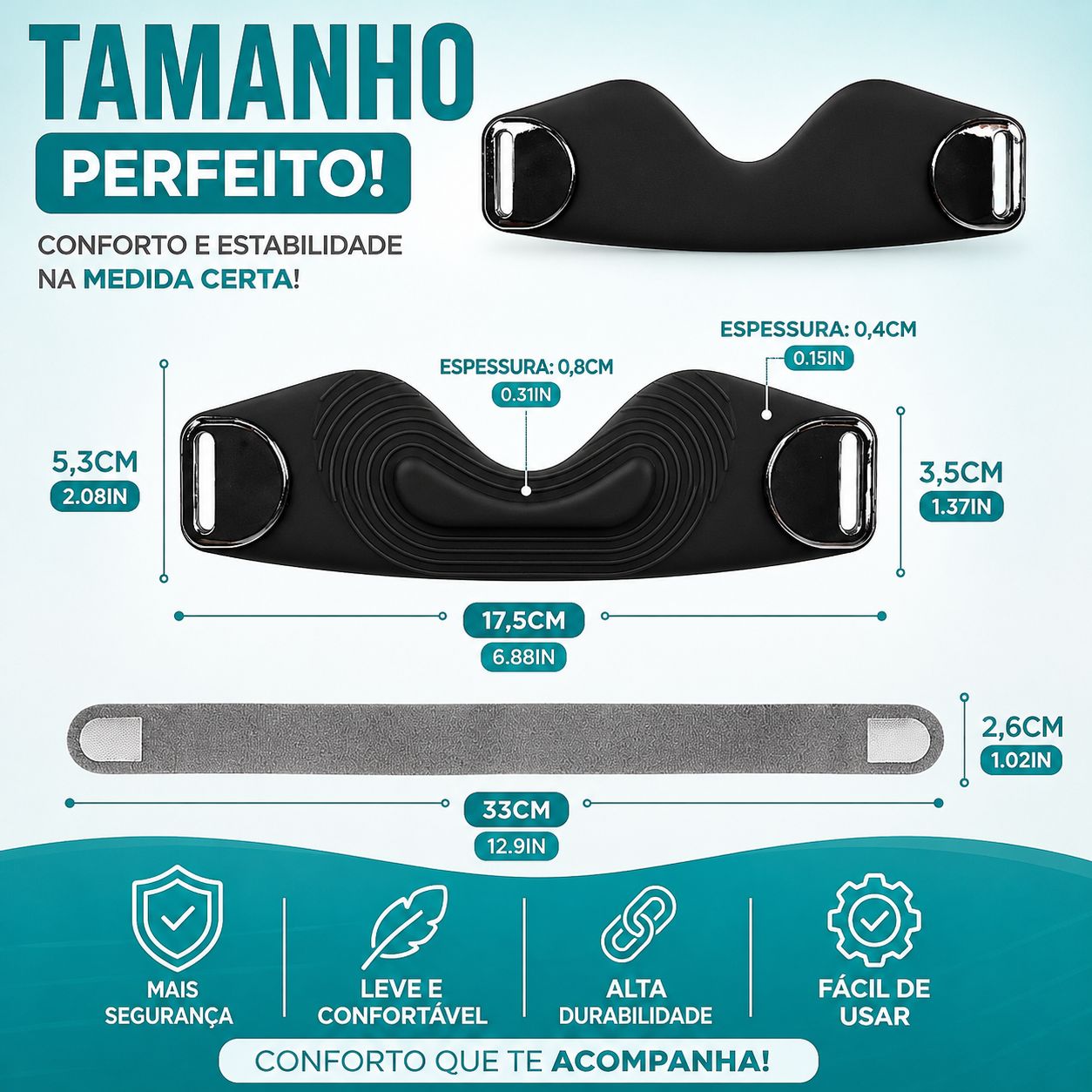 Joelheira Silicone Pro