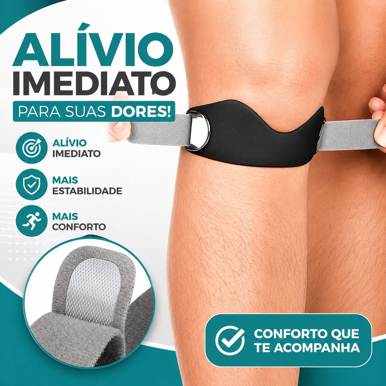 Joelheira Silicone Pro
