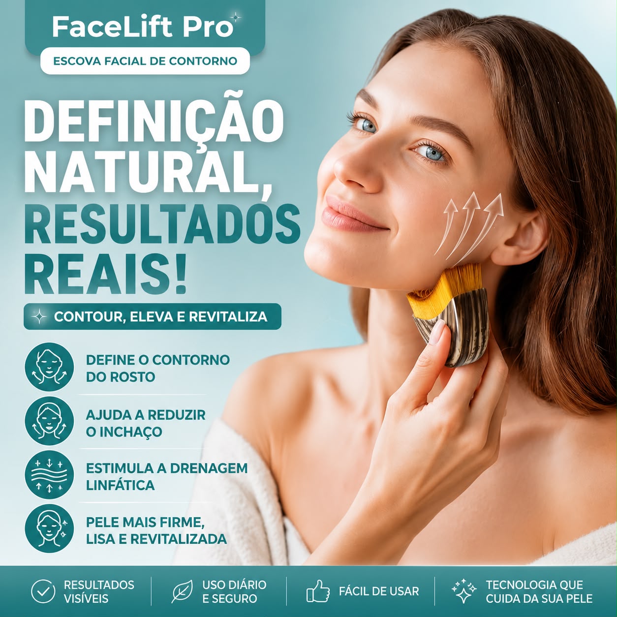 FaceLift Pro – Escova Facial de Contorno