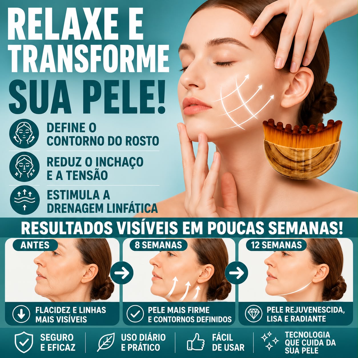 FaceLift Pro – Escova Facial de Contorno