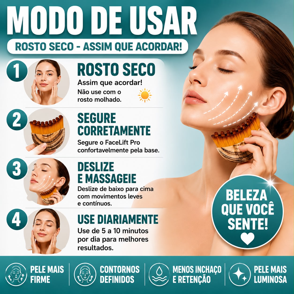 FaceLift Pro – Escova Facial de Contorno