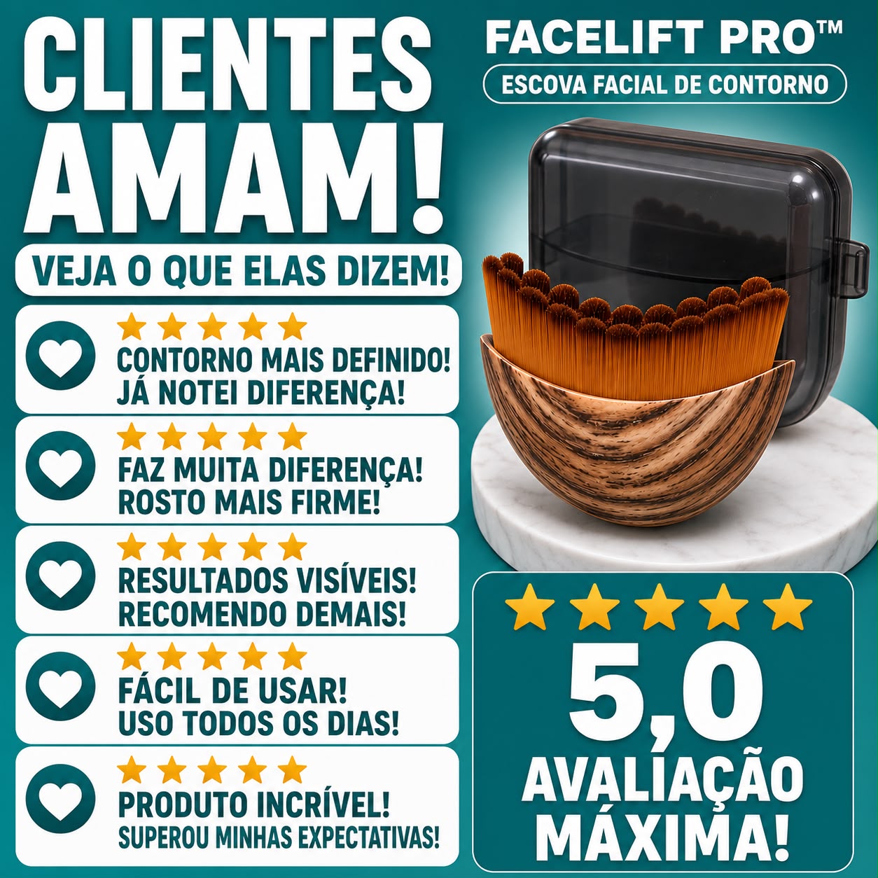 FaceLift Pro – Escova Facial de Contorno