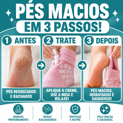 Meia Hidratante de Silicone Pro
