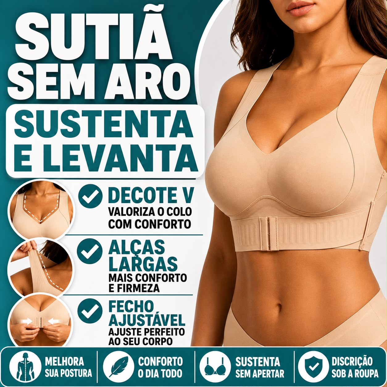 Sutiã Corretor De Postura