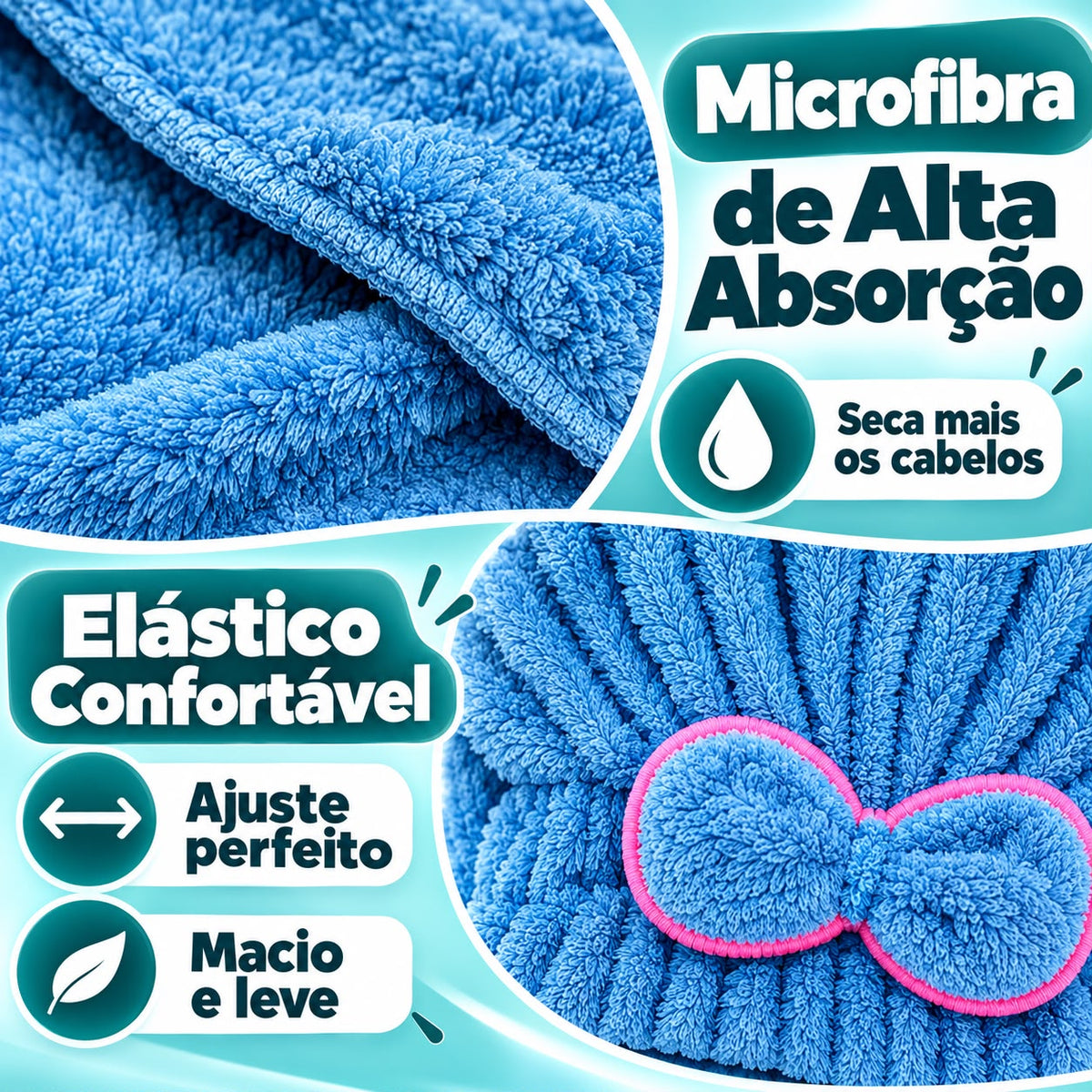 Touca Microfibra para Cabelo