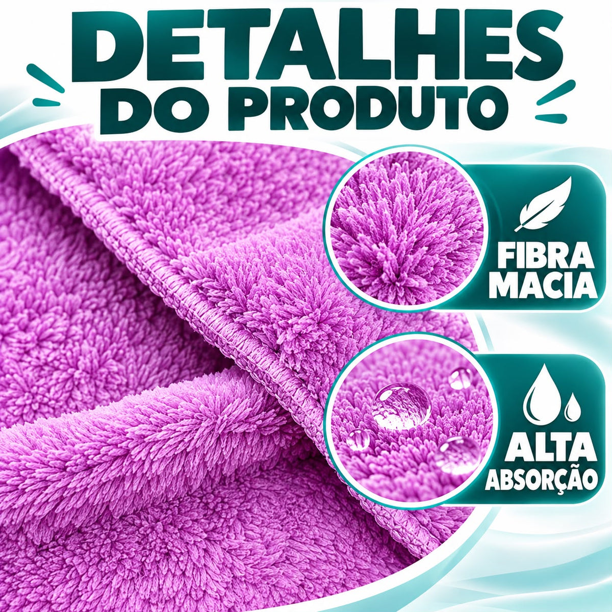 Touca Microfibra para Cabelo