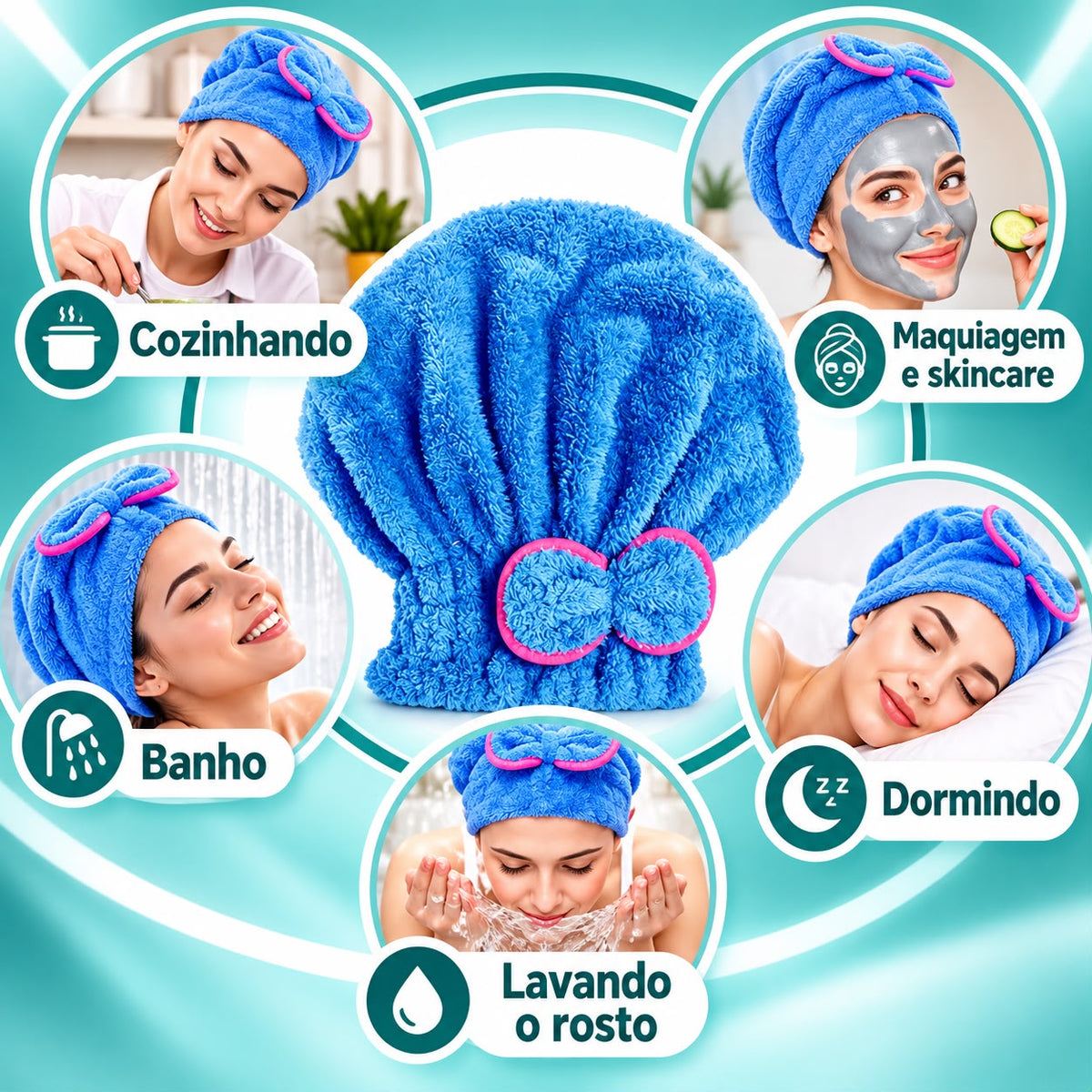 Touca Microfibra para Cabelo