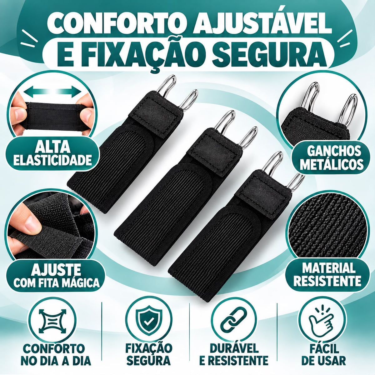 Cinto Lateral Elástico Ajustável