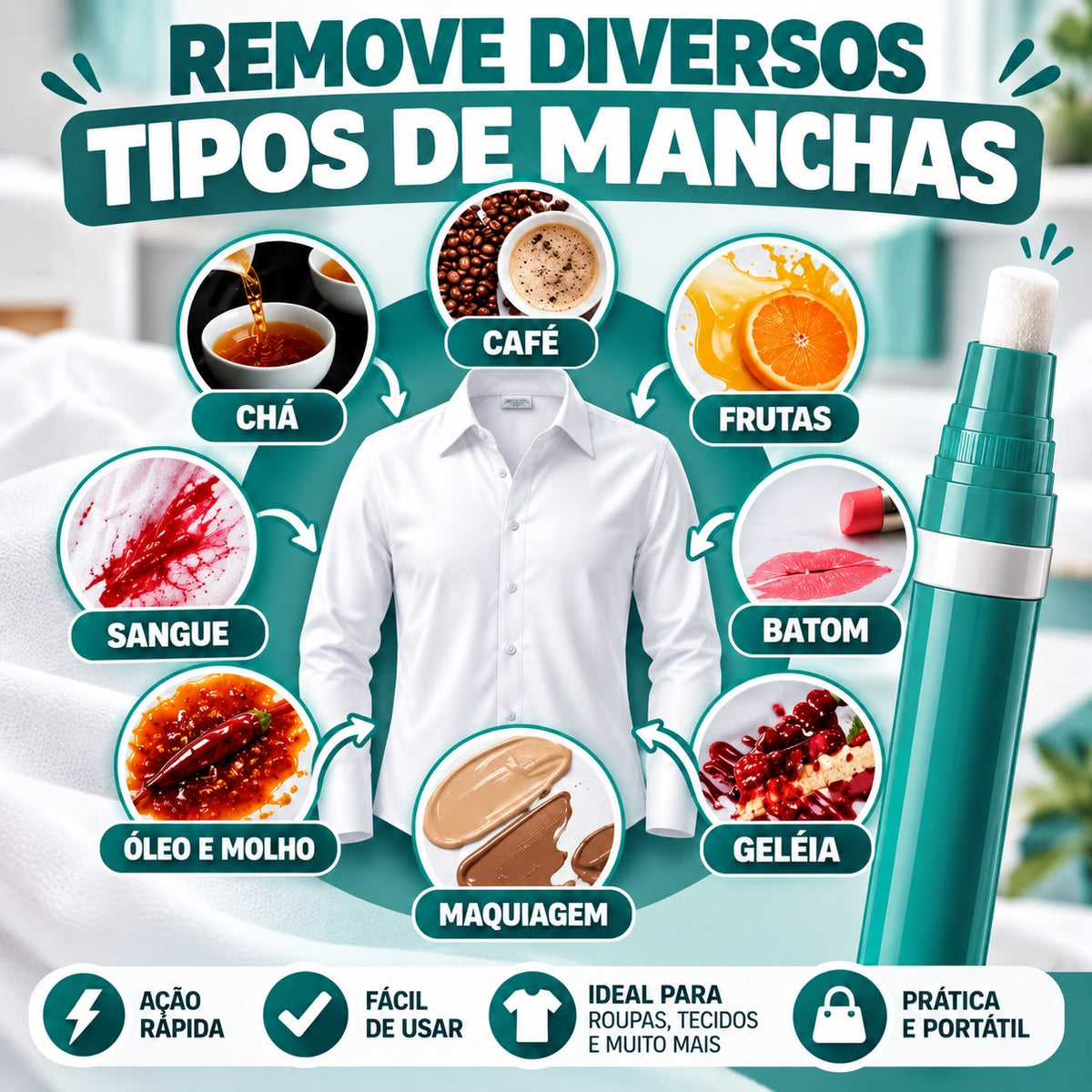 Caneta Removedora de Manchas
