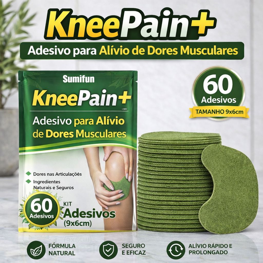KneePain™ Plus - Adesivo de Alívio Imediato