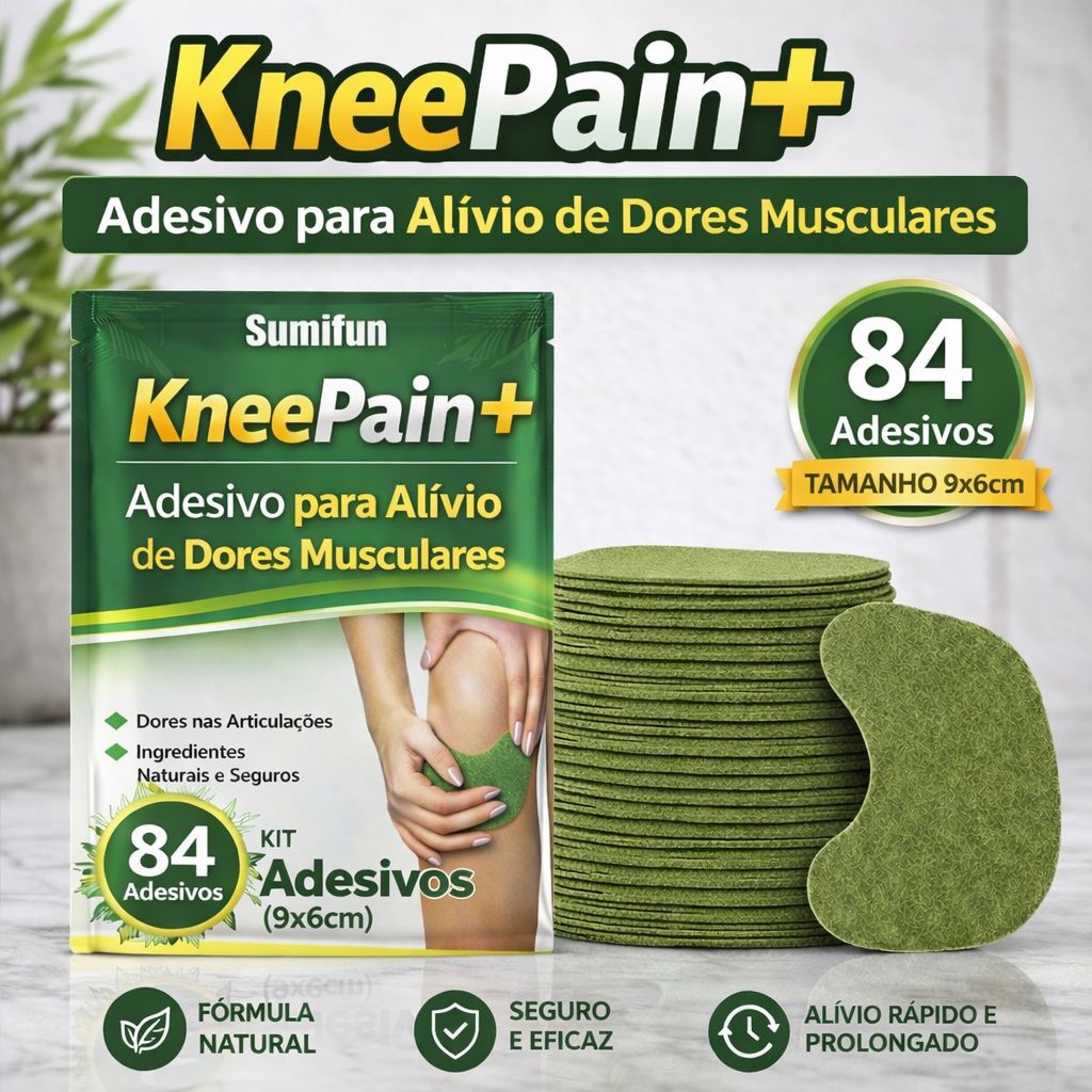 KneePain™ Plus - Adesivo de Alívio Imediato