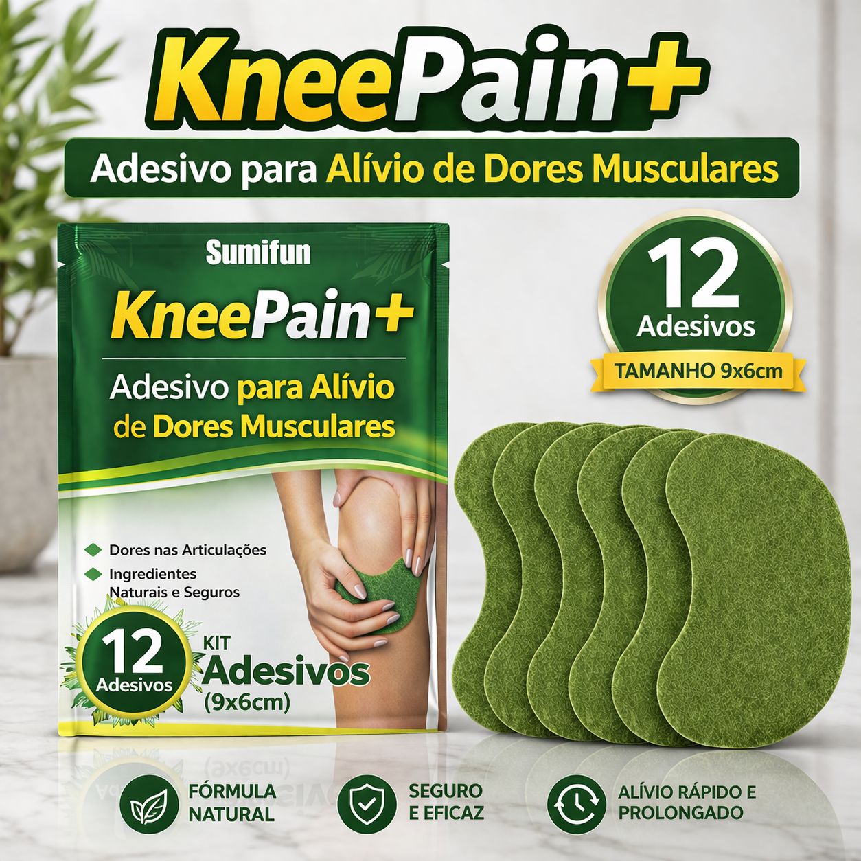 KneePain™ Plus - Adesivo de Alívio Imediato