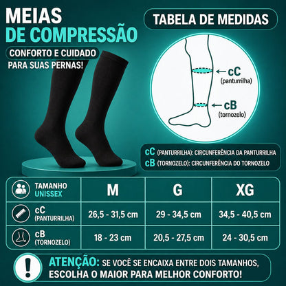 Compressive™ Pro - Meia de Compressão Elástica
