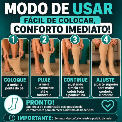 Compressive™ Pro - Meia de Compressão Elástica