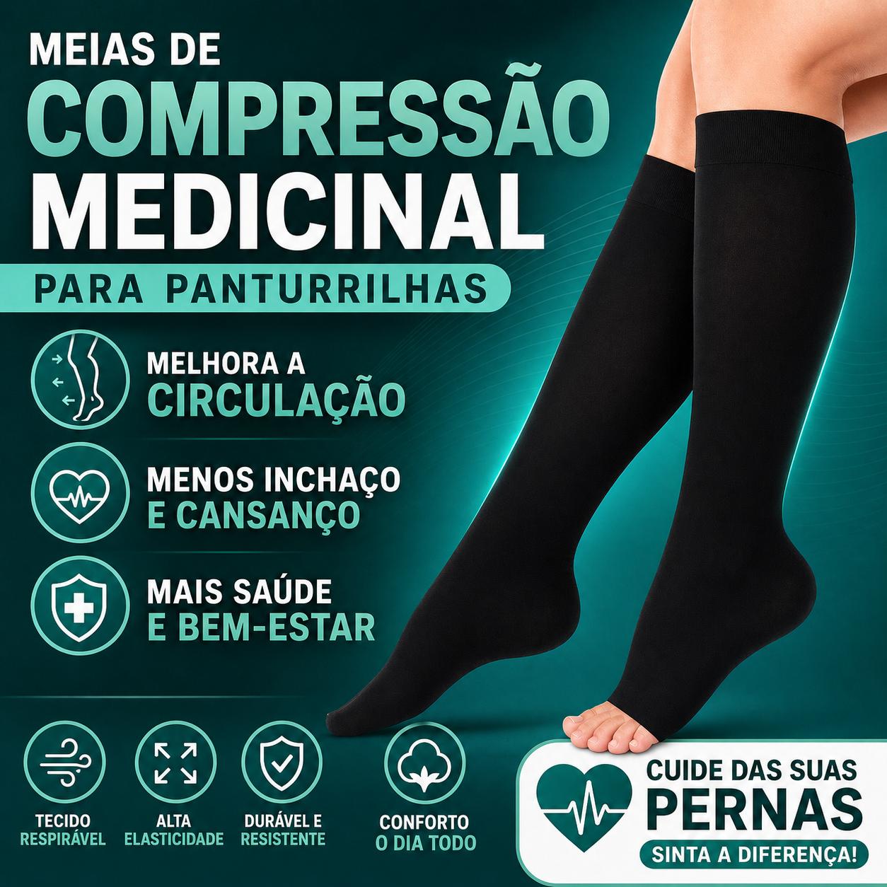 Compressive™ Pro - Meia de Compressão Elástica