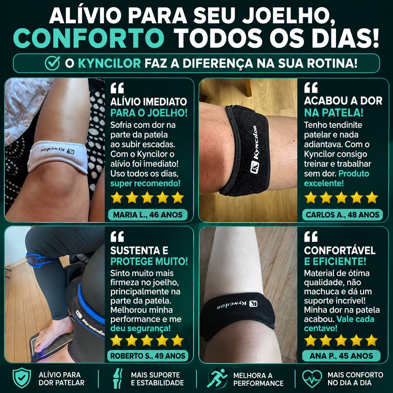 Kyncilor – Alívio para o Joelho