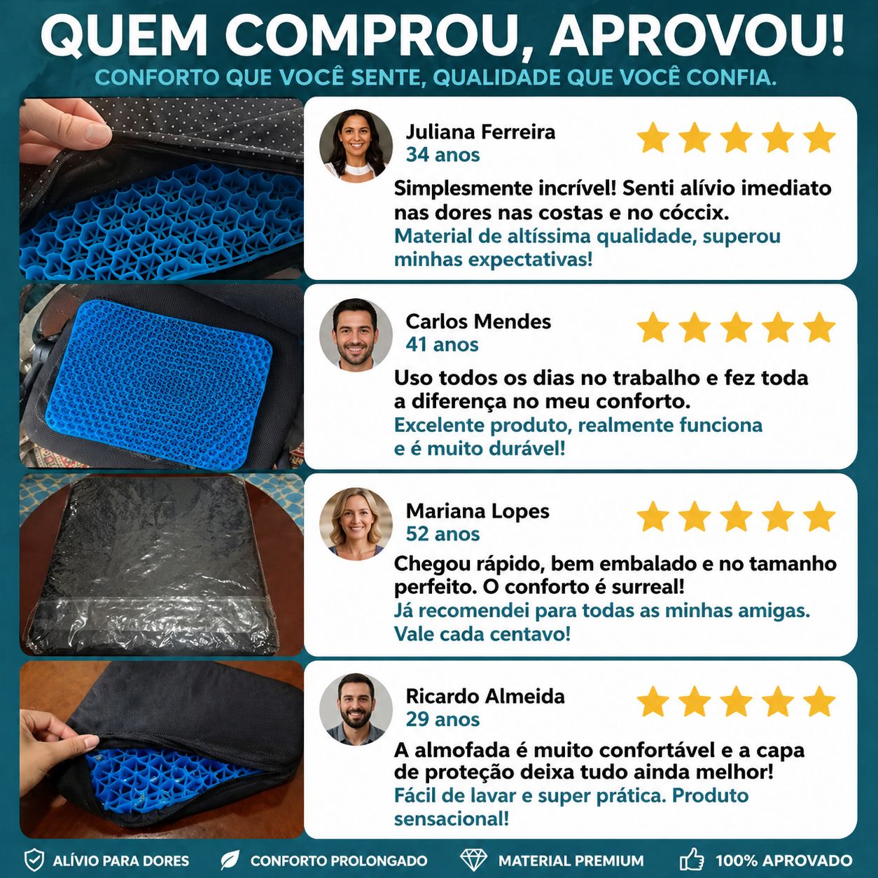 Almofada Gel Ortopédica ErgoGel Pro