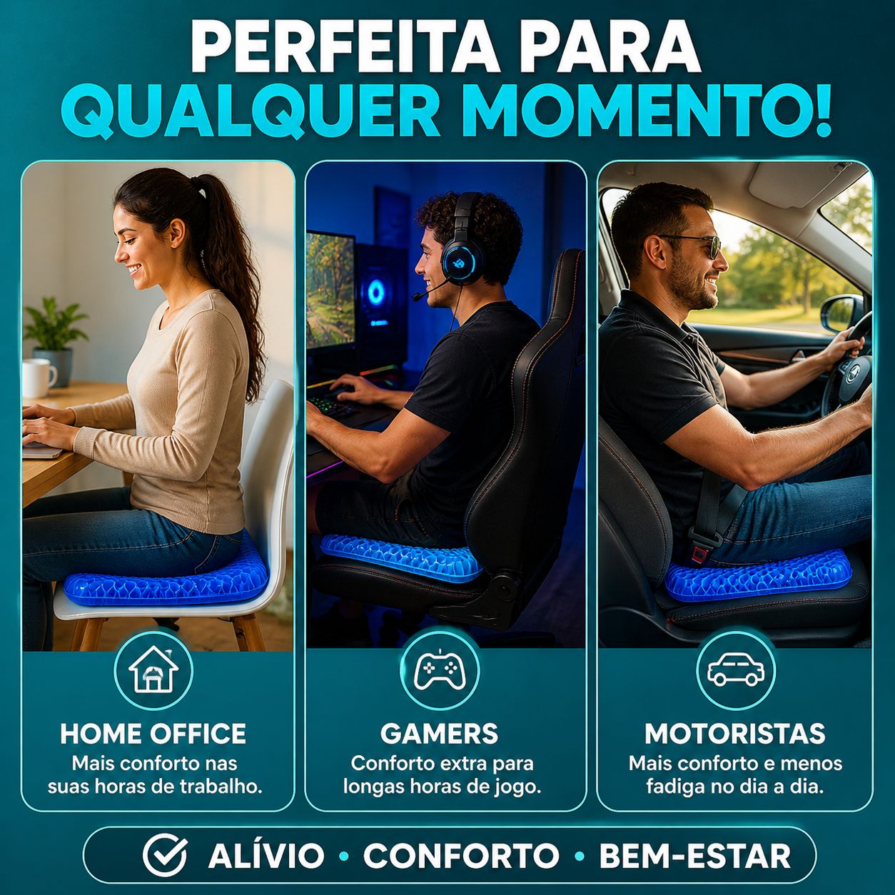 Almofada Gel Ortopédica ErgoGel Pro