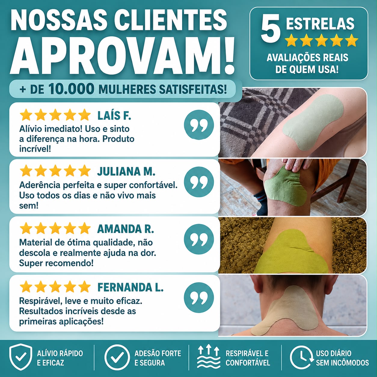 KneePain Plus - Adesivo para Dores