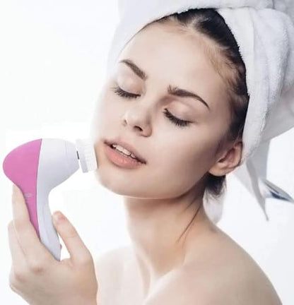 Escova Facial Elétrica 5 em 1 GlowSkin™